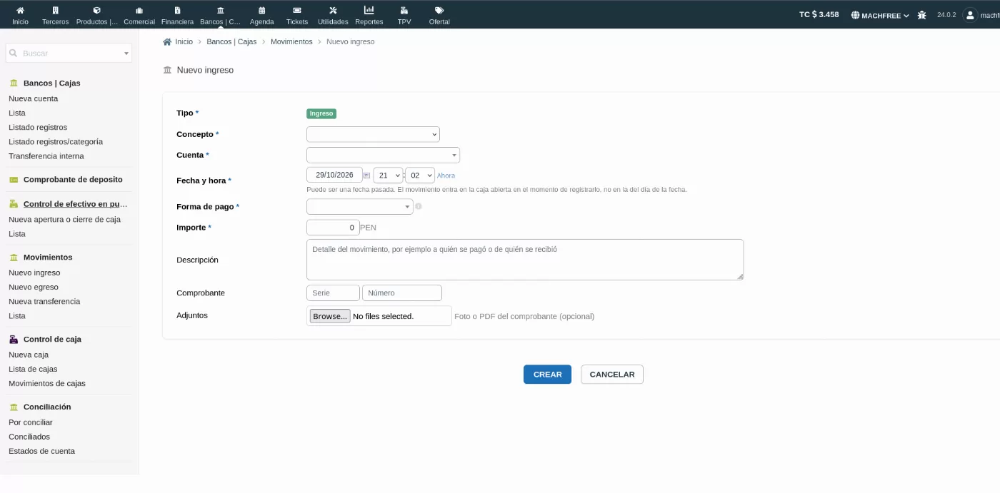 Captura 2 de MODULO BANKCON